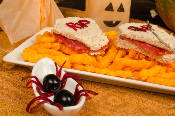 Spooky sandwich — Stock Photo, Image