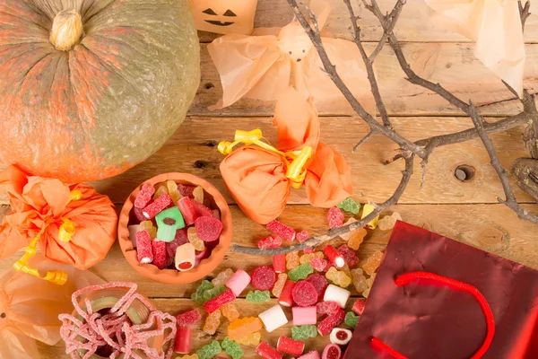 Halloween party table — Stock Photo, Image