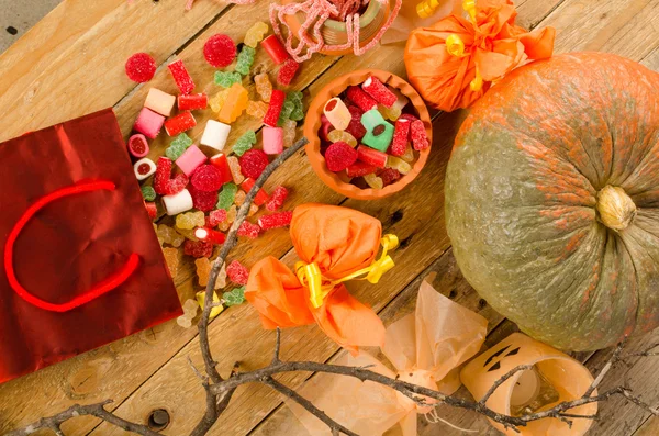 Halloween party table — Stock Photo, Image