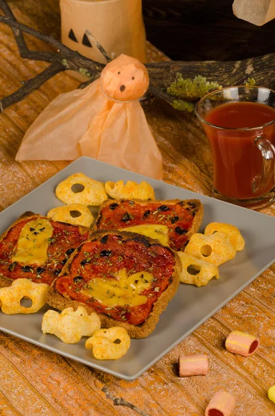 Halloween toasties — Stock Photo, Image