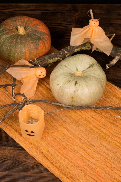 Rustikální halloween dekorace — Stock fotografie