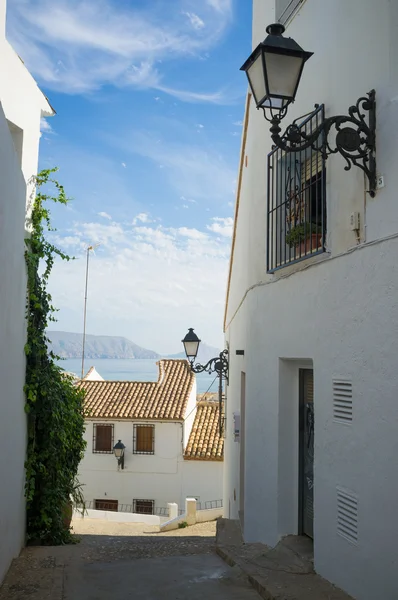 Altea pueblo calle — Foto de Stock