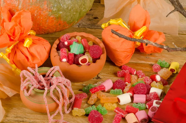 Halloween party table — Stock Photo, Image