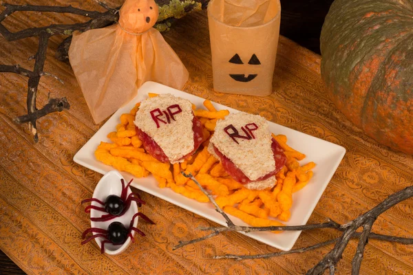 Halloween sandwiches — Stock Photo, Image