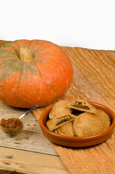 Pumpkin biscuits — Stock Photo, Image