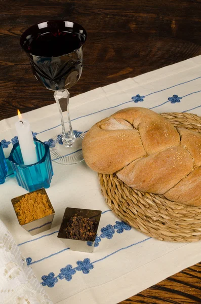 Wholemeal challah bread — Stock Photo, Image