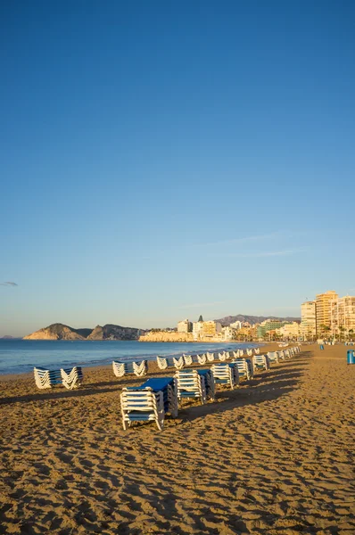 Benidorm strand — Stockfoto