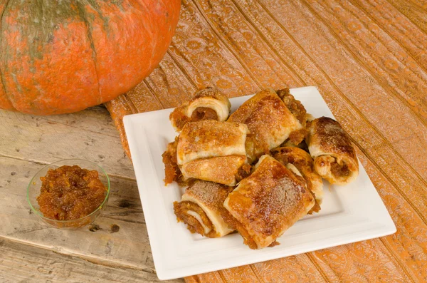 Pumpkin puff pastry — Stock Photo, Image