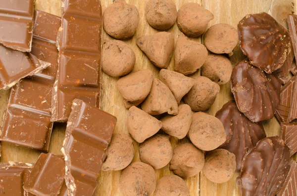 Assorted chocolate candy — Stock Photo, Image