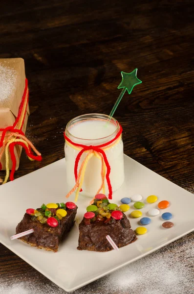 Рождественский десерт — стоковое фото