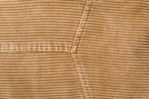 Seams on corduroy — Stock Photo, Image