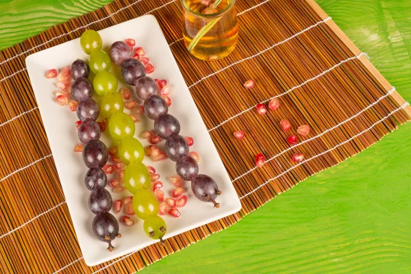 Grape dessert for kids — Stock Photo, Image