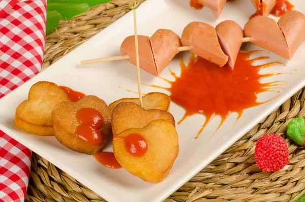 Valentines snack — Stock Photo, Image