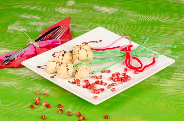 Blumenstrauß-Dessert — Stockfoto