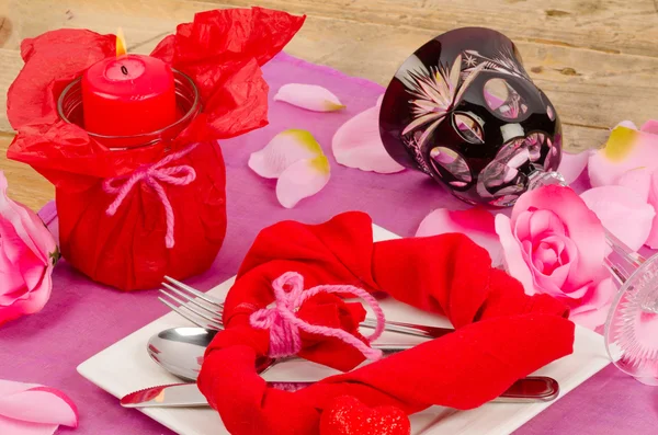 Decoración de mesa San Valentín —  Fotos de Stock