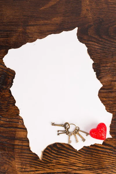 Valentines perkament — Stockfoto