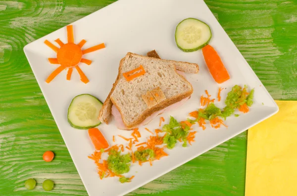 Sandwich für Kinder — Stockfoto