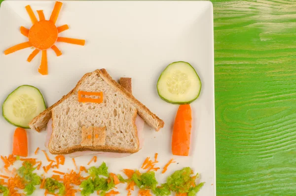 Vegetarian sandwich — Stock Photo, Image