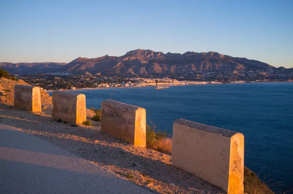 Strada panoramica mediterranea — Foto Stock