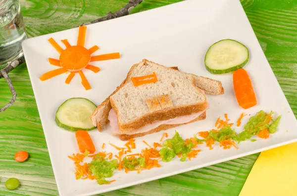 Sandwich für Kinder — Stockfoto