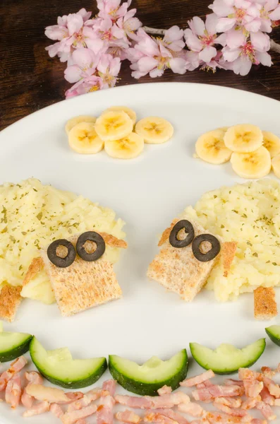 재미 있는 아이 식사 — 스톡 사진