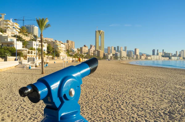 Benidorm plaża — Zdjęcie stockowe