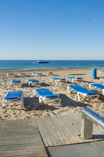 Benidorm strand — Stockfoto