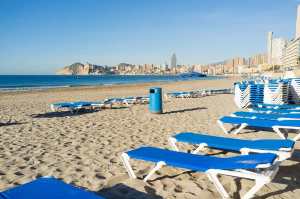 Benidorm plaża — Zdjęcie stockowe