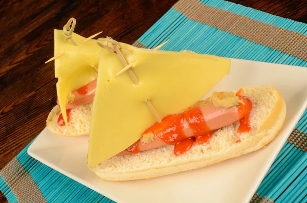 Hot dog żaglówkę — Zdjęcie stockowe