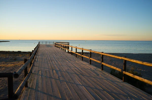 Houten steiger — Stockfoto