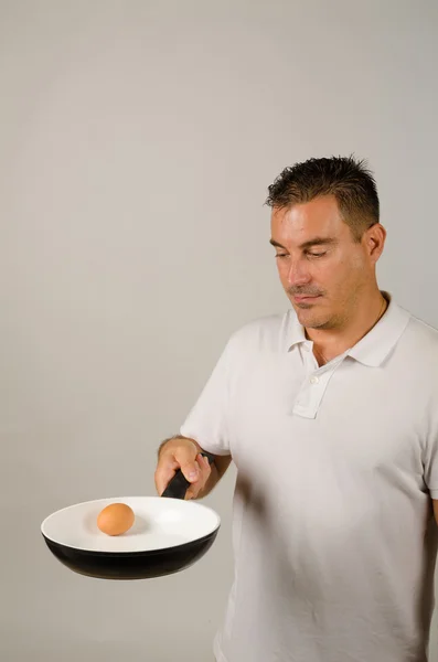 How not to cook an egg — Stock Photo, Image