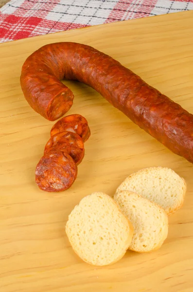 Chorizo zakąska — Zdjęcie stockowe