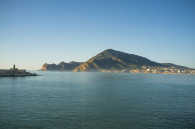 Early morning on Altea bay clipart
