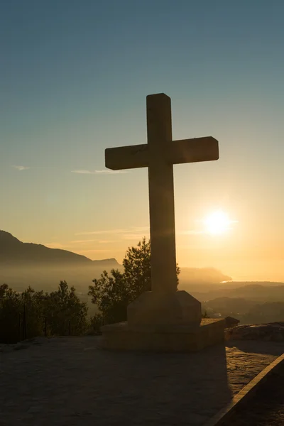 Croce di pietra — Foto Stock