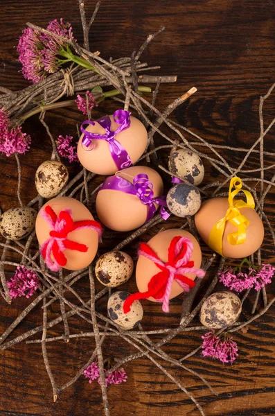 Huevos de Pascua Nido —  Fotos de Stock