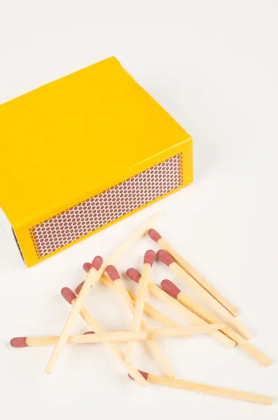 Matches and matchbox — Stock Photo, Image
