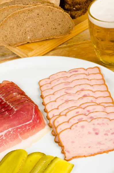 German cold meal — Stock Photo, Image