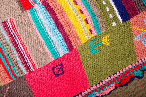 Mancha de retalhos de lã — Fotografia de Stock