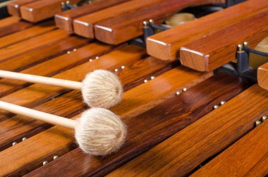 Mallets marimba üzerinde