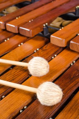 Mallets marimba üzerinde