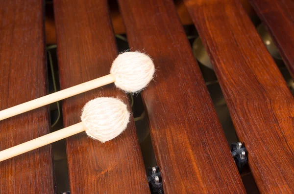 Paletes em marimba — Fotografia de Stock