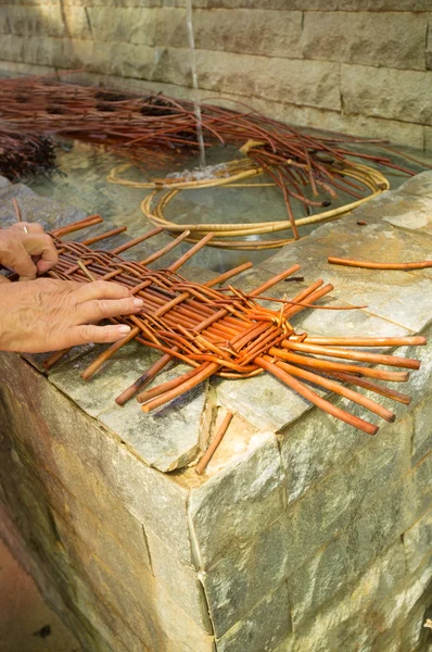 Trabajos de mimbre tradicionales — Foto de Stock