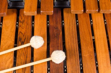 Mallets marimba üzerinde