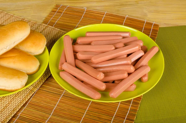 Hot Dog Zutaten — Stockfoto