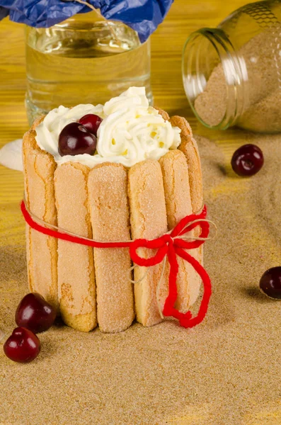 Ladyfinger cake — Stock Photo, Image