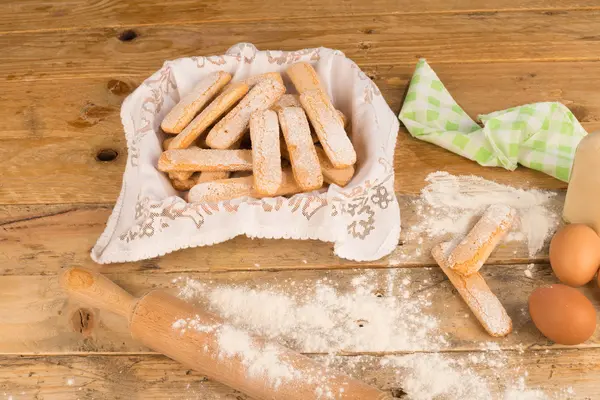 Baking biscuits — Stock Photo, Image