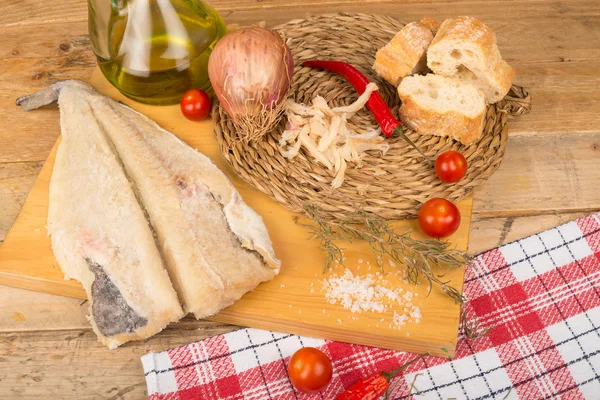 Kabeljau kochen — Stockfoto