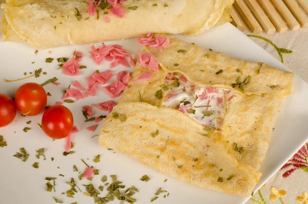 Crepe relleno. — Foto de Stock