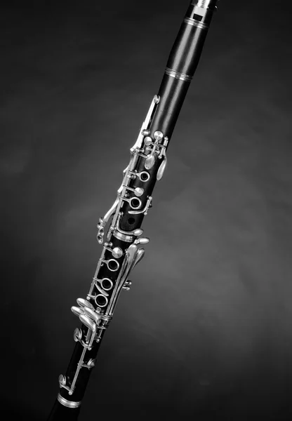 Detalle de toma de un clarinete — Foto de Stock