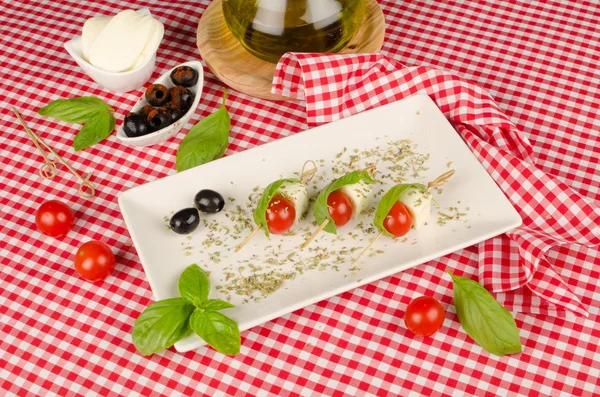 Aperitivo Mozzarella — Fotografia de Stock